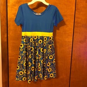 Girls sunflower dress